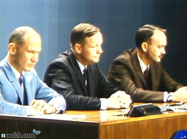 مصاحبه ی مطبوعاتی پس از بازگشت از ماه