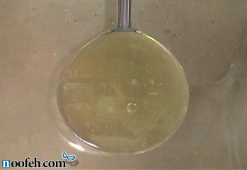 قطره ی روغن در آزمایش پلاتو کروی می شود.