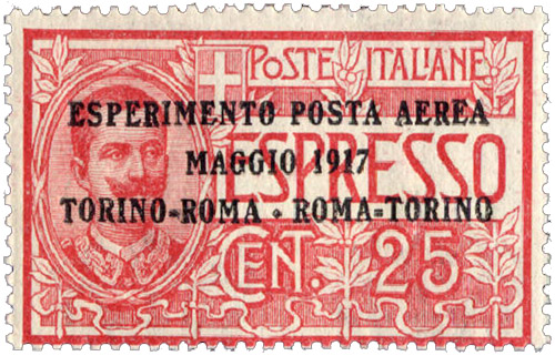 نخستین تمبر پست هوایی