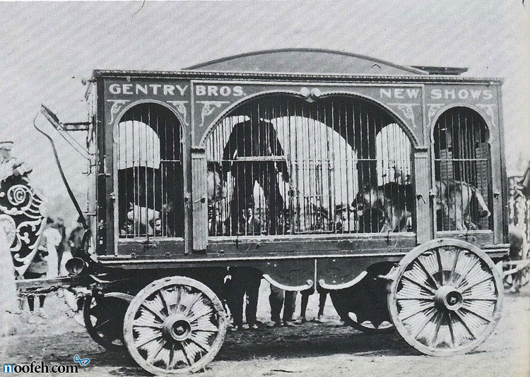 گاری کاروان سیرک های قدیمی
