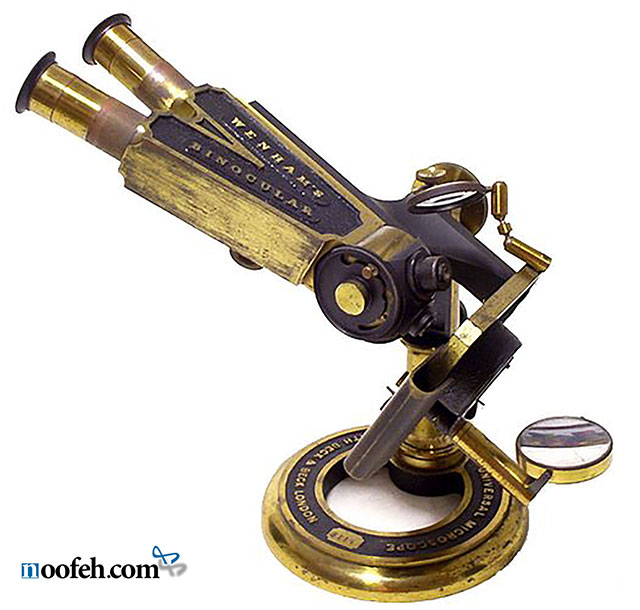 میکروسکوپ دو چشمی Universal wenham.مدل 1862 c. لندن