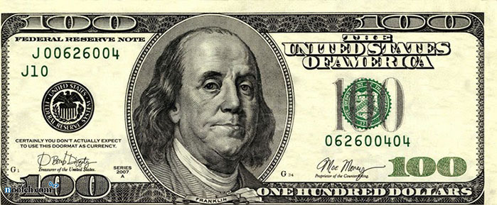 اسکناس کاغذی در گردش؛ ایالات متحده آمریکا