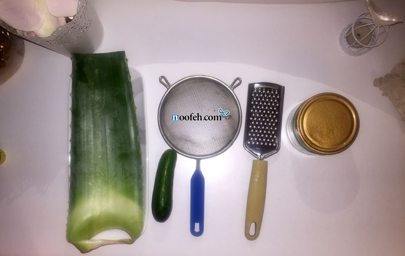 وسایل و مواد ساخت سرم آلوئهورا و خیار