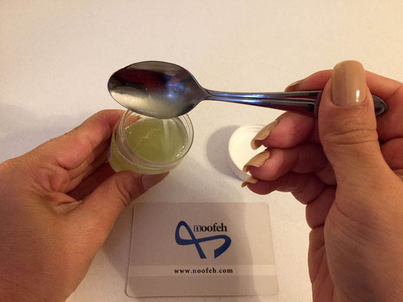 غلظت ژل به دست آمده