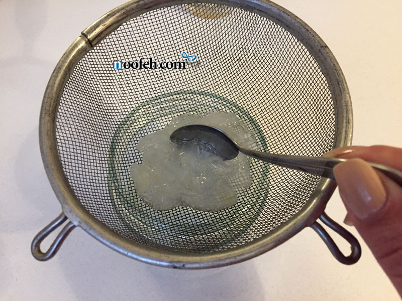 صاف کردن ژل آلوئهورا